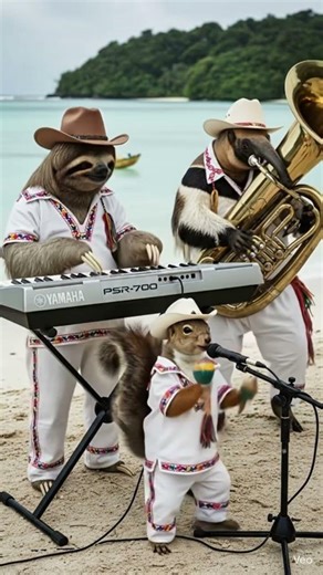 Los compas tocando una cumbia tropical