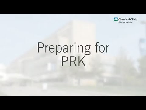 Preparing for PRK Refractive Surgery