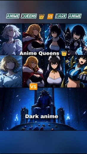 Anime Queens vs Dark King 🔥 | Ultimate Power Edit 💙 | Anime Battle Scene #shorts