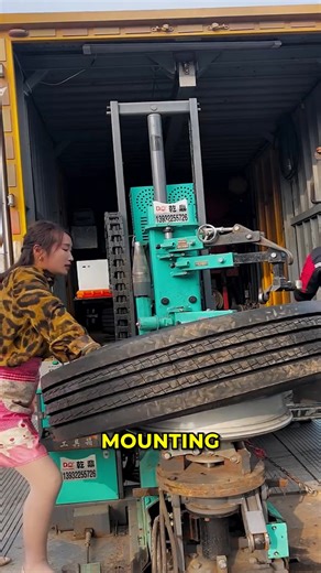 Heavy-Duty Truck Tire Mounting Machine. #TireMounting #TruckMaintenance | Modern Idea | Facebook