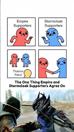 The One Thing Empire and Stormcloak Supporters Agree On - Skyrim