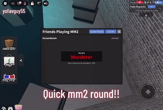 Quick MM2 Gameplay with the New Weapons