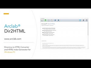 Arclab® Dir2HTML | HTML Index Generator Software