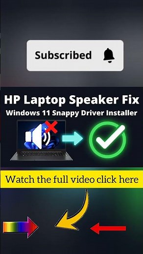 How to Fixed HP Laptop Speaker Driver on Windows 11 Using Snappy Driver Installer. or any Driver fix