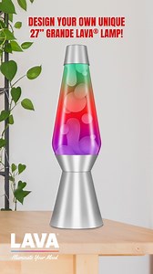 Create your VIBE in the biggest way possible! Design your own unique 27” Grande LAVA® Lamp, exclusively at LAVALamp.com. What color reflects your personality? 🤩 #GlowBig #GiantLAVALamp #LAVALamp #LAVALampOfficial #Schylling #OriginalLAVABrandMotionLamp | Lava Lamp