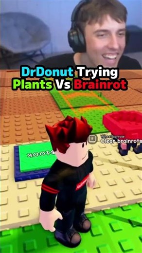 DrDonut Trying Plants Vs BrainRot #drdonut #roblox