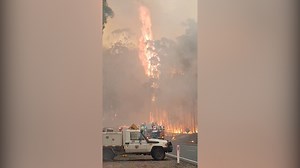 Firefighters in Australia contend with massive ‘fire tornado’