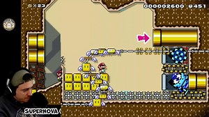 3.4K views · 32 reactions | Tap “WATCH VIDEO" below to see the rest! Super Creative Supernova: Cheese Block Sahara 燎 Mario Maker 2 | Nintendo Switch #mariomaker2 #nintendoswitch | Super Pat World | Facebook