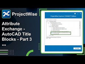 Lesson 11: Attribute Exchange (AutoCAD Title Blocks)