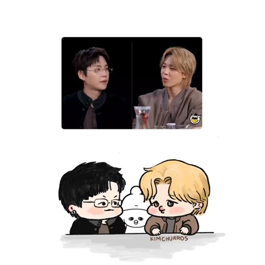 왕바우って言った？シュチムの真ん中で何してるの？ 可愛いい🛎️😂💜왕바우って多分マキバオーだよね。見たことないからストーリーはわからないけど…