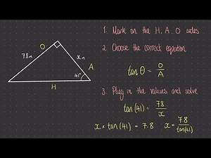 Trigonometry: How to find side lengths