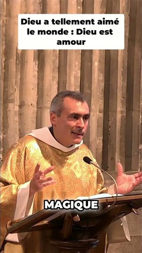 God so loved the world: God is love - Homily by Father Bertrand #saintnicolasdeschamps