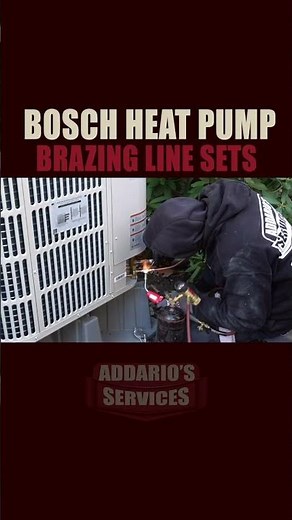 HVAC Brazing refrigerant line sets [Bosch HVAC system]