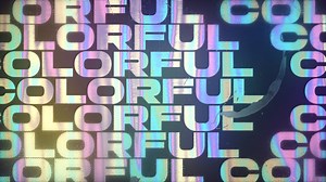 Colorful Holo Typography