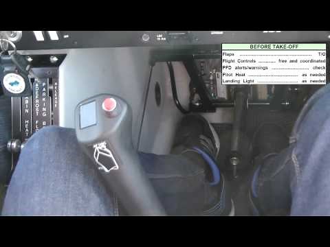Working the checklist Diamond DA40-TDI Garmin G1000