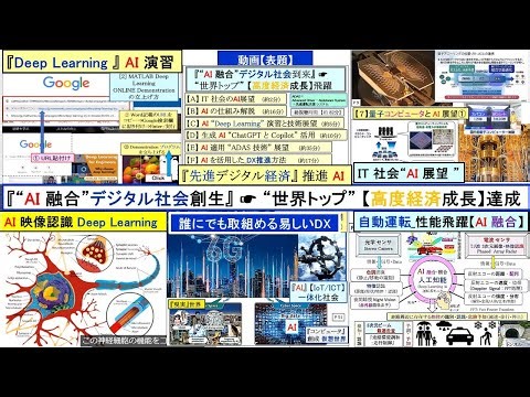 【『最新AIの機能・操作・効果_解説』＆『AI 融合デジタル社会』の創生】☛【世界トップ『高度経済成長』飛躍】を達成