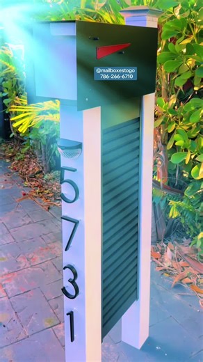 @mailboxestogo 📲786-266-6710 Modern Mailboxes Not only do we have excellent prices and quality materials but our detailed craftsmanship sets us apart from others. Our modern mailboxes are made of 100% Aluminum. We have over 150 different designs! to choose from. No obligation free estimates 📲786-266-6710. We also speak spanish. #mailboxes #mailbox #modern #fyp #miamimailboxes
