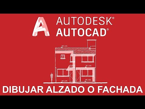 AutoCAD dibujar alzado o fachada | Proyecto arquitectónico paso a paso #12