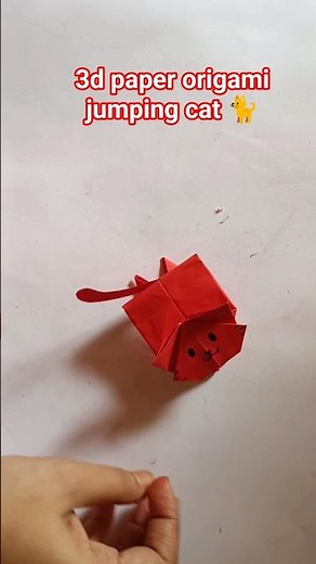 Make a Jumping Cat 🐈 This Origami Trick is so cool!