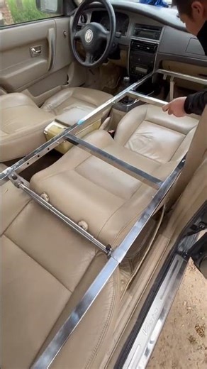DIY Folding Car Bed Frame | Full Installation & Setup#shorts