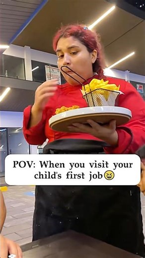 When you visit your child’s first job🤣#funny #usa #youtube #funnyprank #funnyvideo #love
