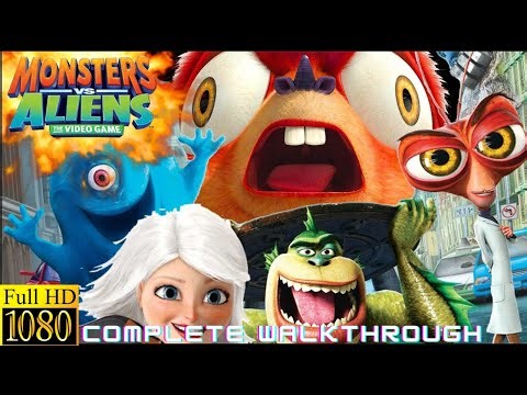 Longplay of Monsters vs Aliens (Xbox 360, 2009)-Complete Walkthrough in HD
