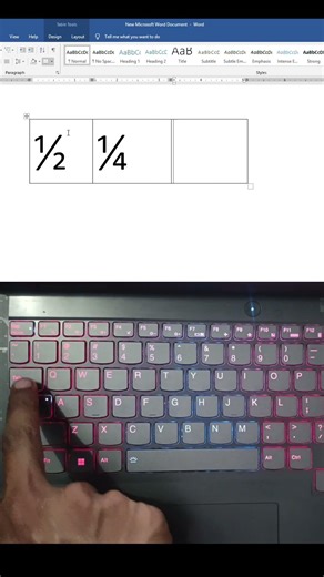 Draw Fractions in MS Office One Shortcut You Won't Expect How to easy use #msoffice #usa #usashorts