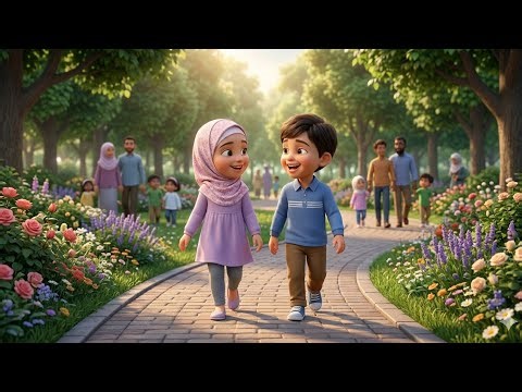 Beautiful Friendship in the Park 🌸 | Muslim Kids 3D Animated Short Story for Children