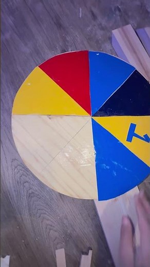 DIY Lazy Susan prize wheel