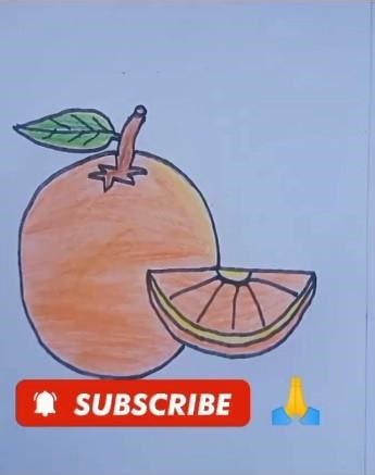 how to make orange #viral #art #drawing no1