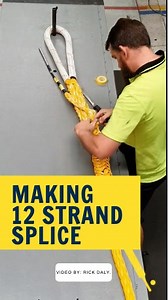 A time lapsed video of the 12 strand splice at Lankhorst Euronete Australia, this is on 32mm Lankoforce Dyneema that has a 90t MBF. Video at x4 speed. | The Maritime Post