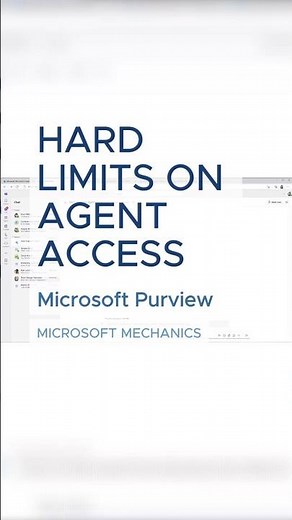 Block labeled files from agent access #Cybersecurity, #AIAgents, #MicrosoftPurview, #DataSecurity