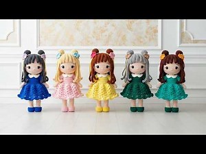 Part 2 - Crochet Removable Hair for Doll - Amigurumi Doll Tutorial