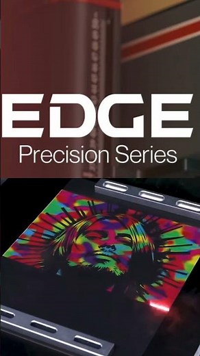 The Edge Fiber Laser engraving on delicate art paper