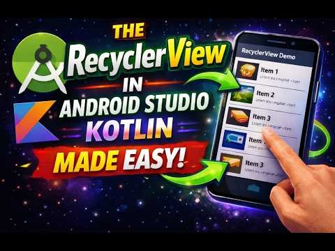 Recycler View in Kotlin Android Studio Made Easy | Learn Hardest Topic in Most Simple Way| Cnfidence