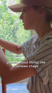 I Love my Chainsaw Chaps! 🛠️ #Travel #outdoor #diy #craft #chainsaw | Hannah Lee Duggan