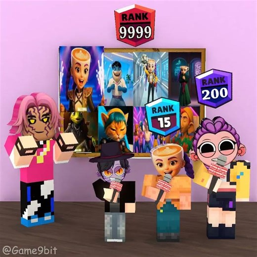 The continuous singing challenge with Sprunki Jinu Demon, Ballerina, and Sprunki Rumi!