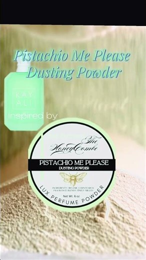 A rich creamy pistachio dusting powder