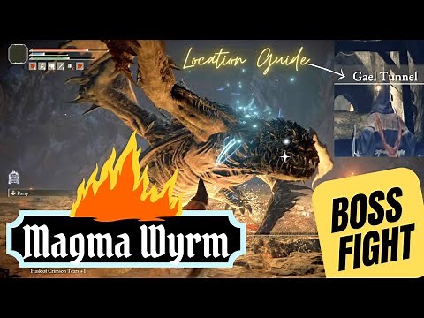 Elden Ring: How to Find and Travel Through the Gael Tunnel - Magma Wyrm Boss Fight