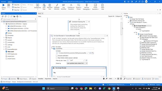 UiPath OCR: Automating PDF Receipt Processing | Ahmad Siyam posted on the topic | LinkedIn