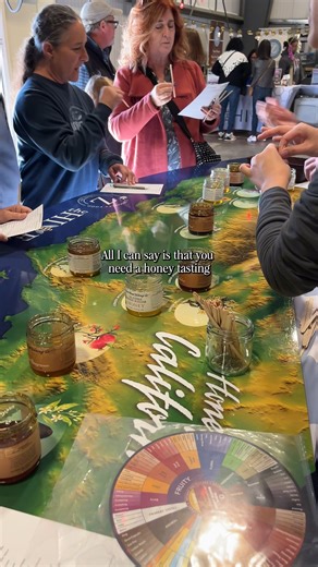 Most people think honey just tastes like... honey. But once you try varietals side by side, you realize how different they actually are. It's one of those experiences you have to try to understand. Have you ever done a honey tasting? #varietalhoney #knowyourfood #localhoney #beekeeping | The HIVE / Z Specialty Food