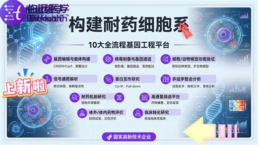 构建耐药细胞系伯远生物肿瘤耐药机制研究