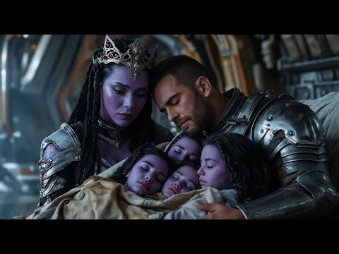 “The Alien Queen’s Children Vanished — Until She Found Them Asleep in a Human’s Arms.”