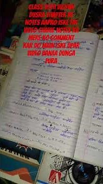 class 10th vigyan chapter 2 ke notes iski ful video chahie to mere ko comment karna 💯💯😃😀😉