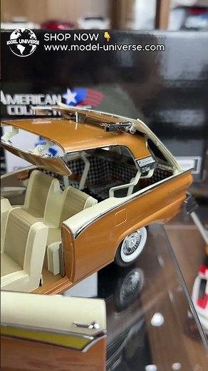 🔥 🇺🇸 The 1957 Ford Fairlane 500 Skyliner in Bronze & Colonial White - 1:18 Diecast Model by Sun Star
