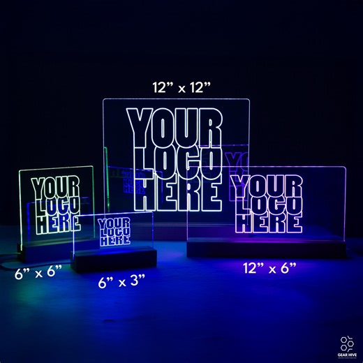 Custom LED Acrylic Sign – Personalized Engraved Logo & Design Gift for Him/her - Etsy