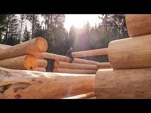 Craftsmen Build Massive Log Cabin | EP1