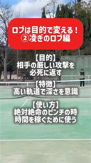 絶体絶命のピンチを救う！「凌ぎロブ」のコツ #メグちゃんのテニス練習日記 #shorts