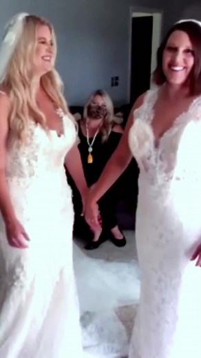 Two Happy Brides-to-Be! Wedding Dress Shopping Experience