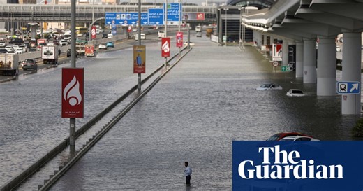 Dubai floods: Chaos, queues and submerged cars after UAE hit by record rains